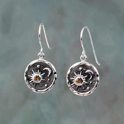 Sun & Moon Boho Earrings