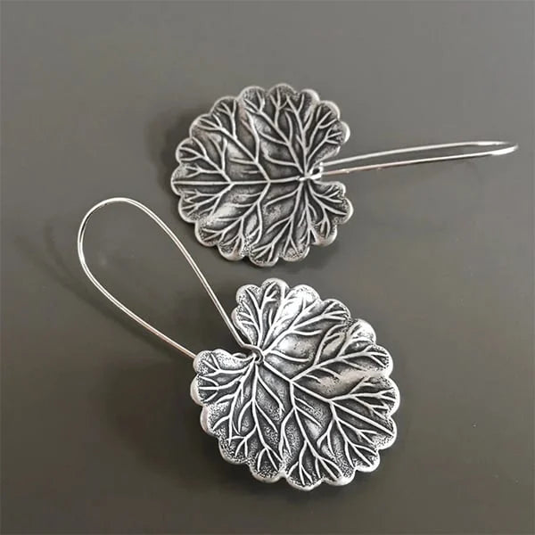 Leaf Silver Earrings