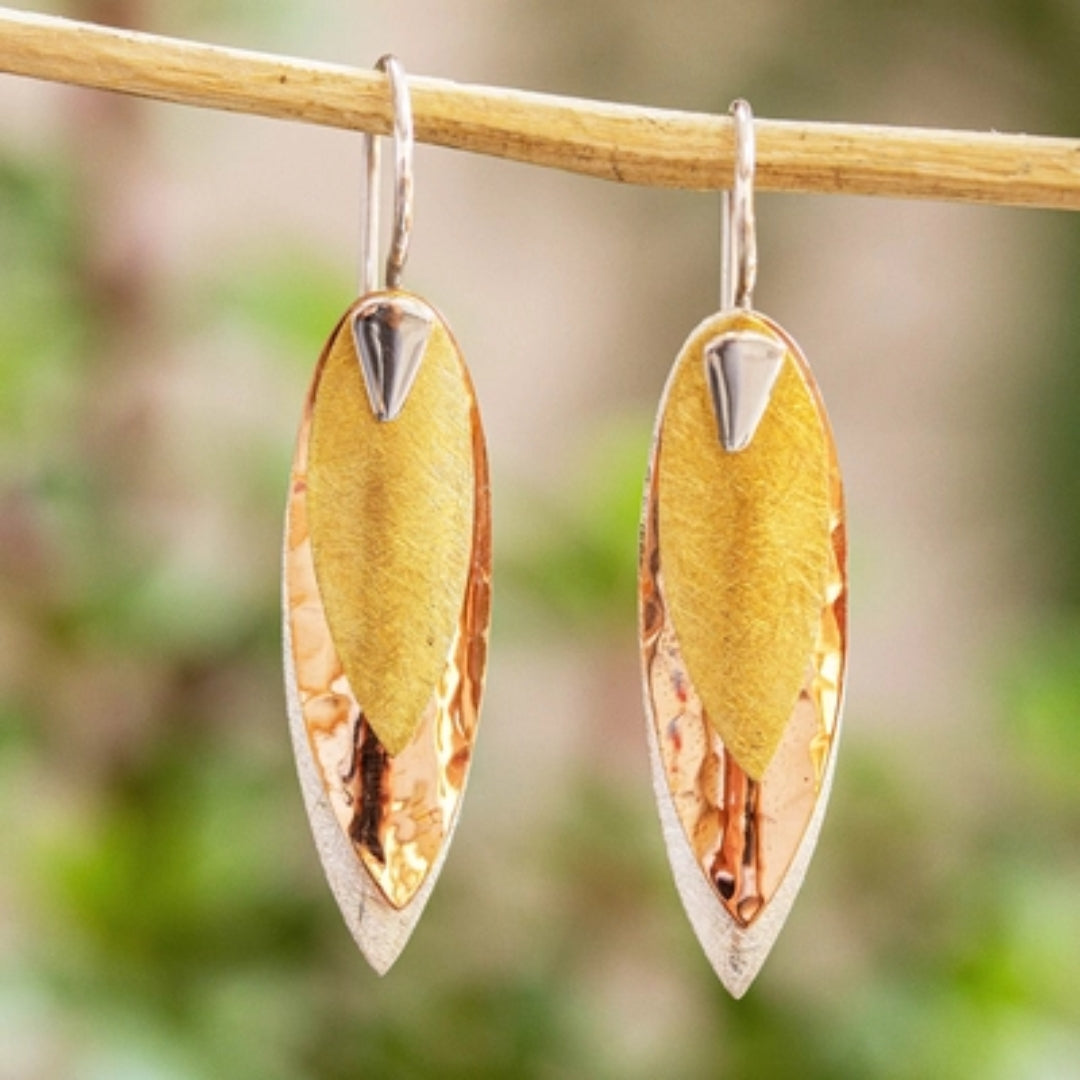 Vintage Yellow Dangling Earrings