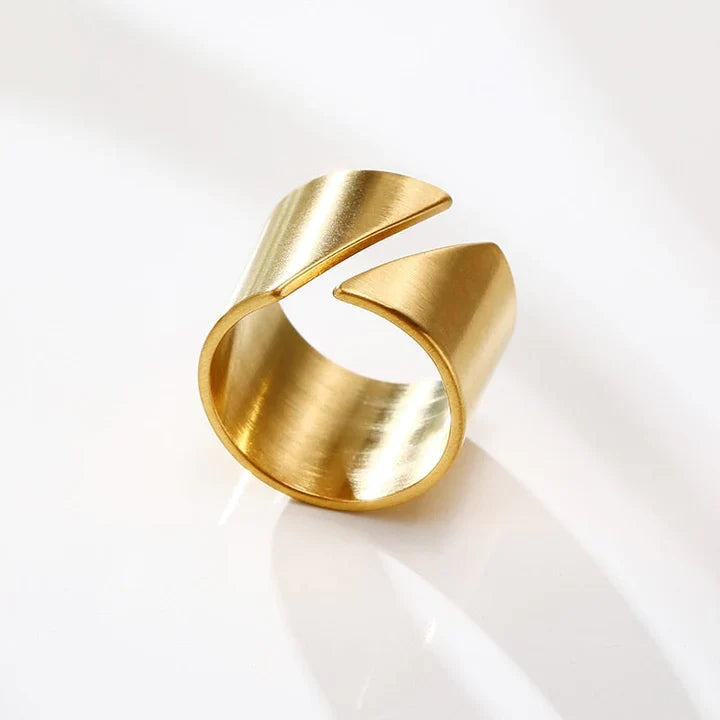 Golden Solace Statement Ring