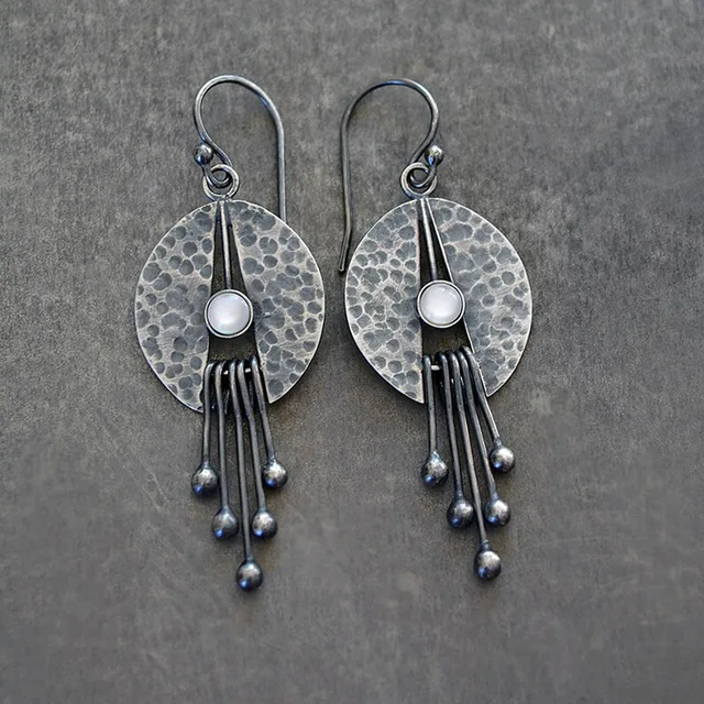 Vintage Moonstone Jellyfish Earrings