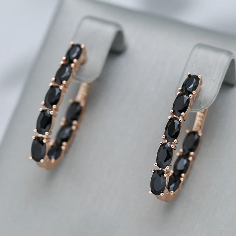 Black Crystals Earrings