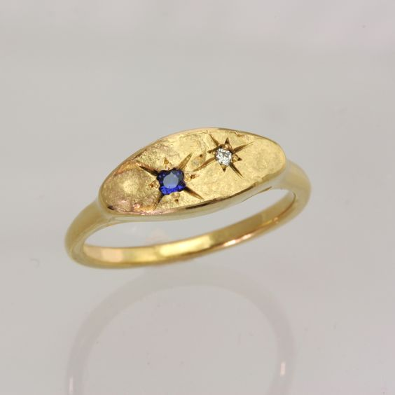 Vintage Golden Starlight Ring